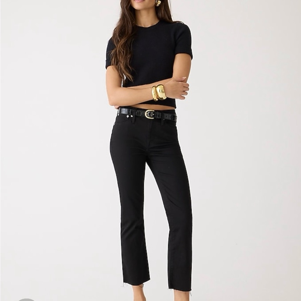 J. Crew Women's Black 9” Demi Boot Jeans